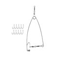 thumbnail image 3 of 2x Dispositivo de Pesca Automático, Suministros para Acampar, Accesorios de Pesca de Velocidad Completa de Acero Inoxidable, Anzuelo de Pesca de Resor 2 piezas, 3 of 8