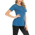 thumbnail image 4 of Niuer Women's Quick Dry Workout Tee Shirt Casual Loose Short Sleeve Blouse Running Workout Active Wear Tops, 4 of 6