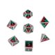 thumbnail image 4 of 7 Piezas Dados Poliédricos Metálicos D6 D4 para de Dragón - rojo negro verde perfke Lote de dados poliédricos, 4 of 7