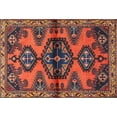 thumbnail image 1 of Ahgly Company Indoor Rectangle Traditional Rust Pink Persian Area Rugs, 6' x 9', 1 of 6