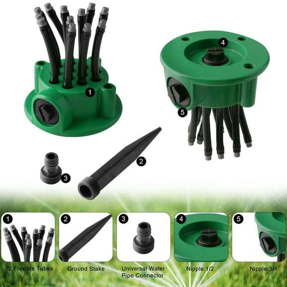 Spray Sprinkler,12 Spray Nozzles Sprinkler Patio Sprayer Sprinkler Head Nozzle Head Nozzle 12 Lawn Sprinkler Water Sprinkler S Lawn Mewmewcat D Ee Lawn Buzhi Brewel Nozzles D Ee