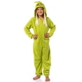 thumbnail image 2 of Dr. Seuss The Grinch Who Stole Christmas Hooded Costume Pajama Union Suit, 2 of 5