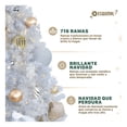 thumbnail image 4 of Árbol Navidad Pino Navideño Ramas Métalicas 1.50m Esquimal Color Blanco Plateado, 4 of 6