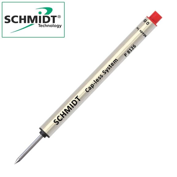 Schmidt P8126 Capless Rollerball - Red Ink