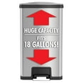 thumbnail image 2 of iTouchless 18 Gallon Step Garbage Kitchen Trash Can with Built-In Deodorizer, 2 of 7