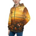 thumbnail image 2 of Sikiie Sunflower Sunset Rainfall Zip Up Hoodie Teenage, hoodies for Teenage, Zipper Sweatshirt Jacket for Daily, Traveling-Small, 2 of 6