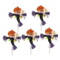 thumbnail image 1 of 5 piezas de adornos de bruja de Halloween con postes de inserción Decoración de Halloween para 14 cm morado, 1 of 9