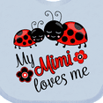 thumbnail image 4 of Inktastic My Mimi Loves Me with Cute Ladybugs Boys or Girls Baby Bib, 4 of 4