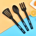 thumbnail image 3 of 1-Piece Kitchen Gadget: Kitchen Utensil Set with Comfortable Handle — Specialized Nylon Cooking Spatula,Black2, 3 of 7