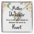 thumbnail image 4 of Mother and Daughter Never Truly Apart Forever Necklace w Message Card, 4 of 20