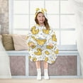 thumbnail image 7 of Dailycode Wearable Blanket Hoodie Oversized Sherpa Flannel Blankets with Pocket for 3-14 Year Old Duck and Bubbles, 7 of 7