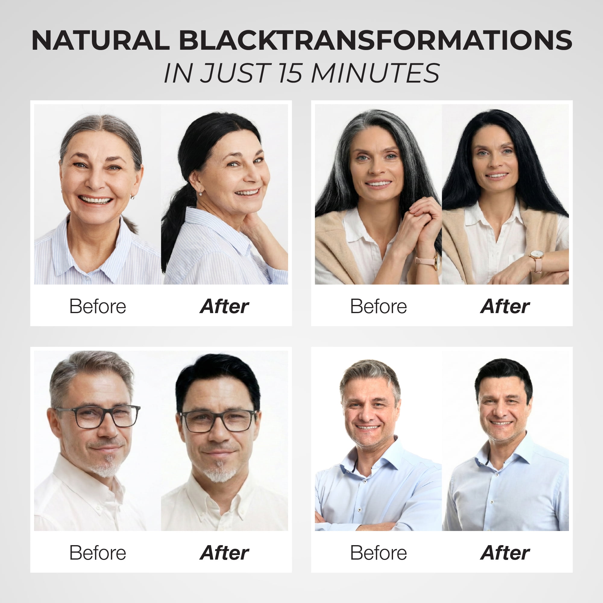 Abera Hair Dye Shampoo, Black Hair Color for Gray Coverage, Women & Men, Fade-Resistant, 10.1 fl oz