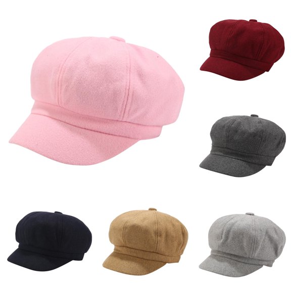 Gyujnb Unisex Soft Woven Blend Adjustable Newsboy Cap for Warm Daily Fall Winter Outdoor Wear,One Size