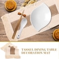 thumbnail image 6 of 2 Pcs Bohemian Style Placemat Decor Rural Style Placemat Coffee Table Mat Trendy Woven Pad, 6 of 6