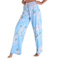 thumbnail image 2 of Pantalones de mujer Pantalones con diseño de lazo de cintura alta Pantalones Poliéster Lavado a máquina para deportes en casa 2048 XL, 2 of 5