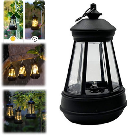 Outdoor Solar Lamps - LED Waterproof Lantern,Porch Backyard Use, Courtyard Landscape Illumination Outdoor Garden Courtyard Decoration