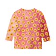 thumbnail image 6 of Cute Tops for Kids Girls 10-12 3/4 Sleeve Daisy Printed Clothes for Teen Girls Tee Tops Summer Casual Soft Lightweight Crew Neck T-Shirts Pink 9-10 Years, 6 of 6