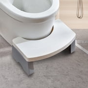 Portable Squat Toilet Potty Stool Foldable 7" Plastic Step Stool for Adults,White