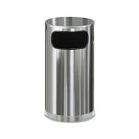 Rubbermaid Commercial Products European Metallic Receptacle 12 Gallon Trash Can