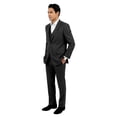 thumbnail image 2 of Mens Pinstripe 3 Piece Suit Set Modern Fit, Notch Lapel, 2 of 4