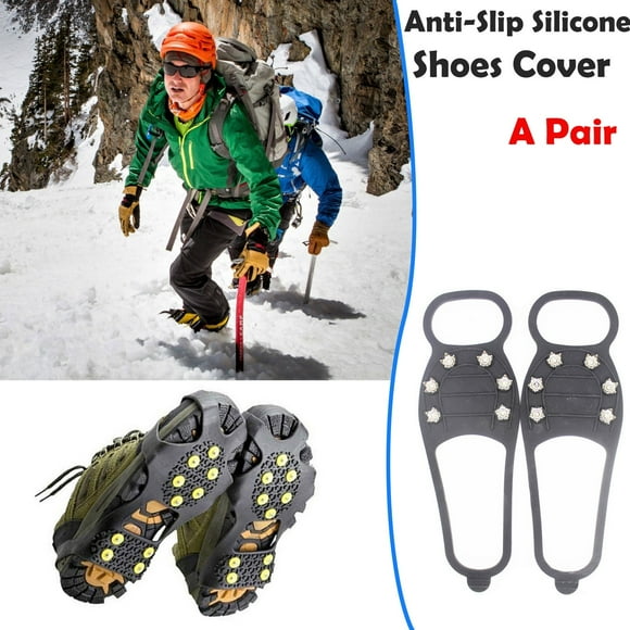 Dvkptbk Shoe Cover Ice Snow Grips Traction Cleats Ice Cleats for Shoes and Ice Climbing Climbing Goods