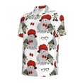 thumbnail image 2 of Balery Rabbit And Hedgehog Printed Men’s Short Sleeve Polo Shirt, Midweight Men's Shirt,Golf Polo shirts -, 2 of 9
