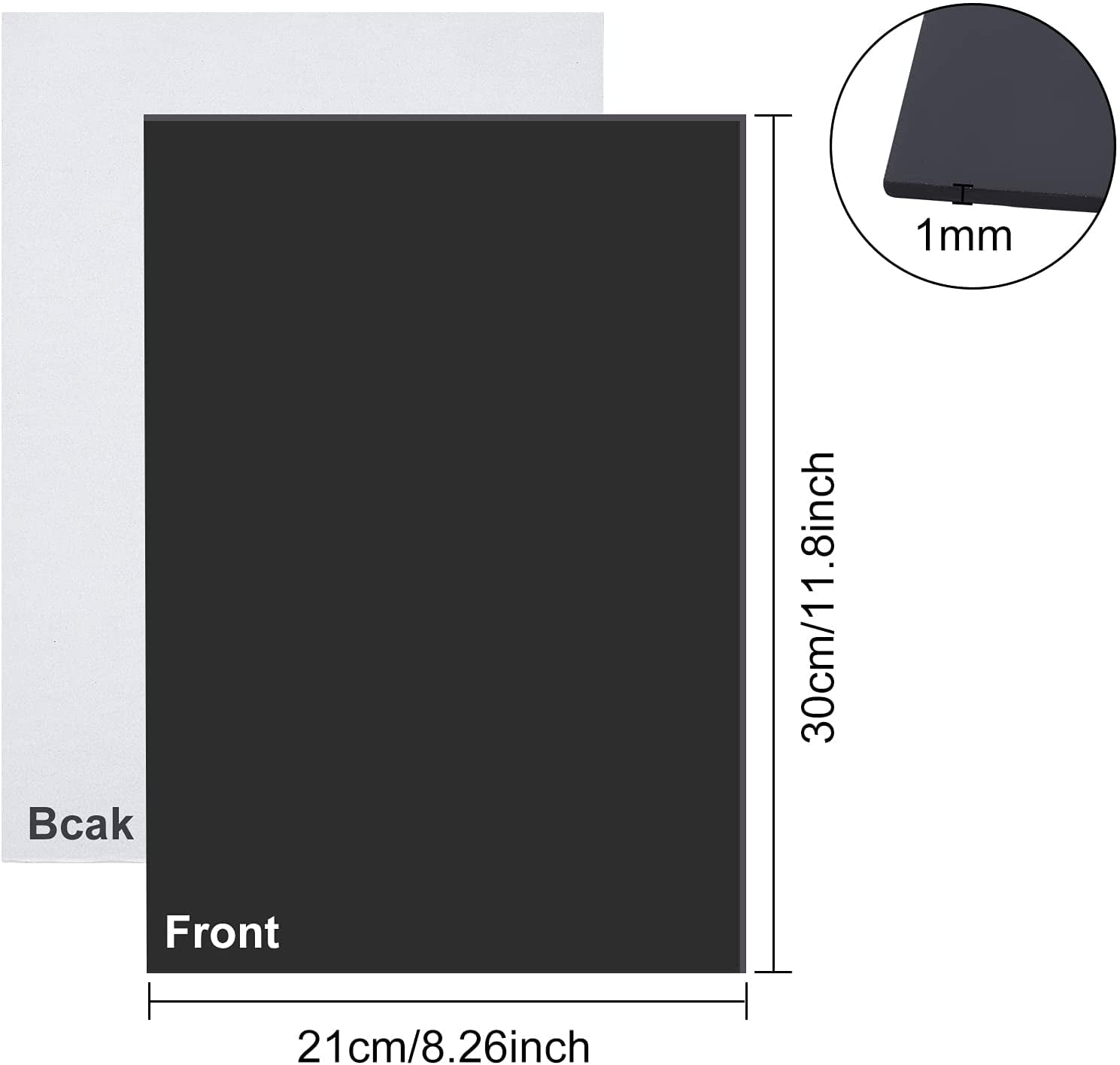 4PCS Adhesive Silicone Sheet 11.8x8.2 Inch Black Nonslip Silicone Rubber Pad A4 Size 1mm Thick for Gaskets DIY Material Supports Leveling Sealing Bumpers Protection Abrasion Flooring DIYDIY