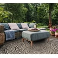 thumbnail image 5 of SAFAVIEH Courtyard Josiah Floral Medallion Indoor/Outdoor Area Rug, Light Grey/Black, 6'7" x 9'6", 5 of 17
