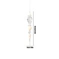 thumbnail image 2 of Elegant Christmas Tree Ornament with Clear Crystal and Pearl Bead Design, Single Piece, Transparent and White for Holiday Tree Display, Vintage Christmas Decoration, 2 of 3