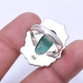 thumbnail image 2 of Copper Azurite Chrysocolla Designer Handmade 925 Sterling Silver Ring S.6 R30, 2 of 2