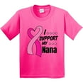 thumbnail image 3 of Inktastic Breast Cancer Awareness I Support My Nana with Pink Ribbon Youth T-Shirt, 3 of 5