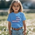 thumbnail image 5 of MuXiKeJi Clothes Girl American Flag Shirts Bow Tshirt 4th of July Shirt Cotton Short Sleeve Tees 2-12 Years, 5 of 7