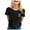 Black, variant on Yuanlong Womens T-Shirts Regular Short Sleeve Round Neck Ribbon Pattern Tee Shirts Cancer Awareness Blessing Ladies Tops