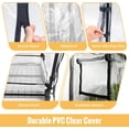 thumbnail image 3 of Indoor Greenhouse with Grow Light, 4-Tier Plant Stand with Zippered PVC Tent, Ventilation Window, Bottom Pouch, 20W Full Spectrum Plant Light with Timer for Seed Starting, 27"L x 19"W x 59"H, 3 of 6