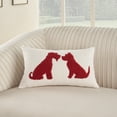 thumbnail image 4 of Nourison Pet Pillows & Access Sherpa Dog Silhouett Red 12" x 21" Throw Pillow, 4 of 6