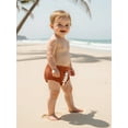 thumbnail image 3 of Rovasas Baby Boy Shorts Rugby Embroidery Elastic Waist Casual Short Pants, 3 of 9