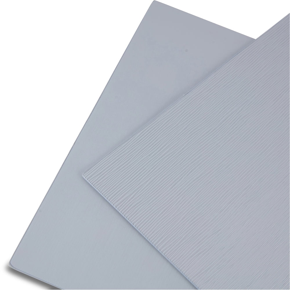 Ala Carte by Dainty Home Ridges Textured Faux Leather Placemats – Set of 4, Reversible, Non-Slip, Washable, Heat & Tear Resistant – 12x18 in Dining Table Mats