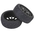 thumbnail image 2 of RC Roue, Jante de Pneu RC Pneu en Caoutchouc RC Roue de Voiture RC, Jante de Moyeu Pneus pour Voiture RC de Course 1/8, 2 of 8