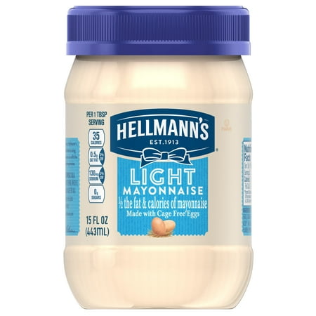 (2 Pack) Hellmann's Light Mayonnaise, 15 oz (The Best Sandwich In America)