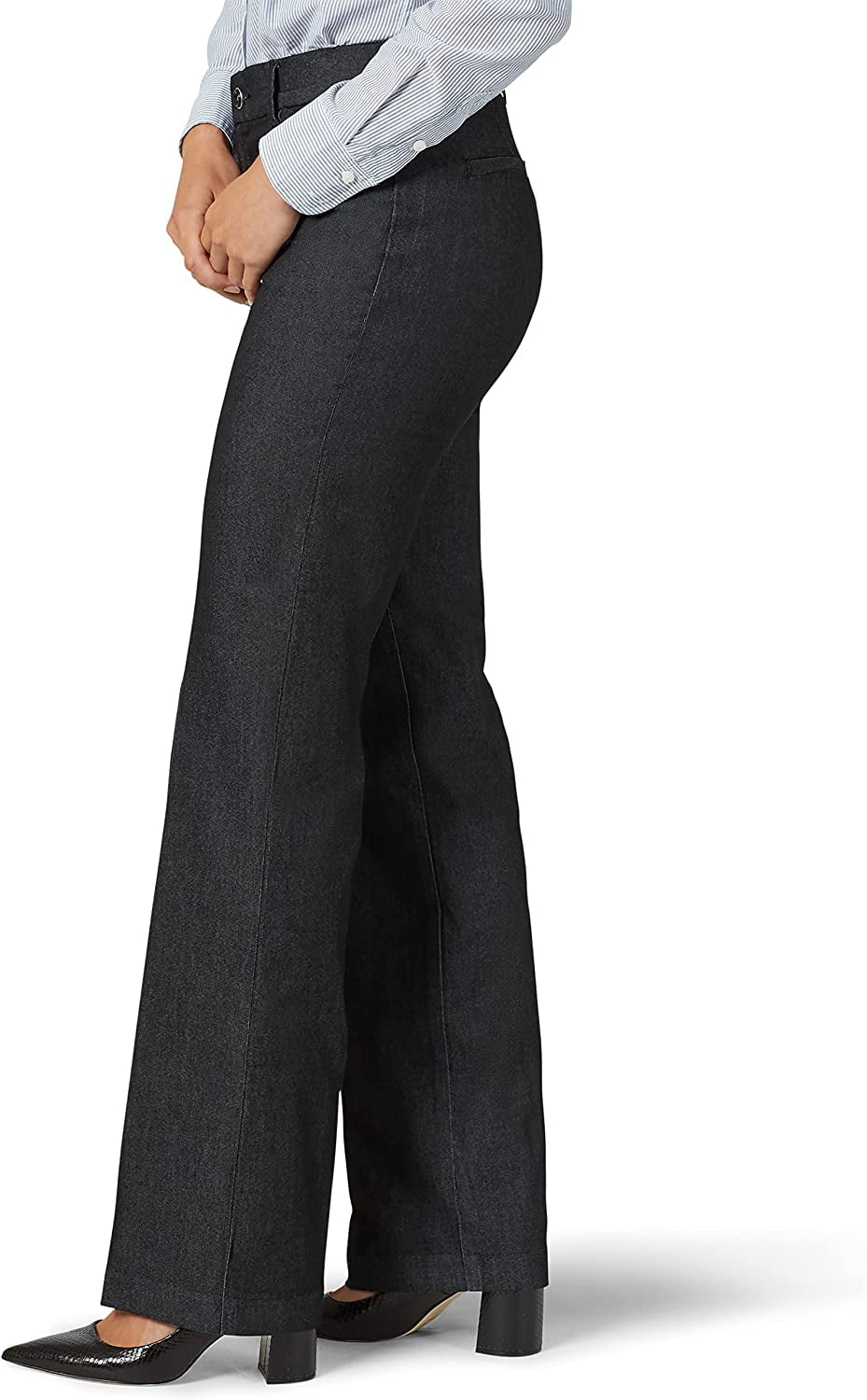 Lee Pants: Women's 4633204 Ash Heather Flex Motion Regular Fit Trouser Pant