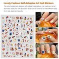 thumbnail image 5 of Qarigey Pegatinas para uñas, calcomanías de grafiti de moda, deslizadores de manicura, elementos coloridos, decoraciones, accesorios, Juegos de manicura WG259, 5 of 5