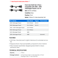 thumbnail image 2 of Front Axle Shaft Set 2 Piece - Compatible with 2000 - 2005 Volkswagen Passat 2.8L V6 2001 2002 2003 2004, 2 of 2