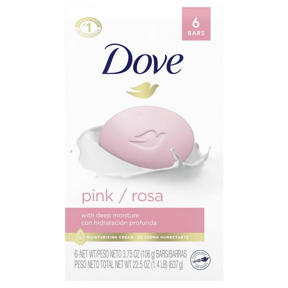 Dove Beauty Bar With Deep Moisture Pink - 6-4 Oz Package May Vary