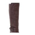 thumbnail image 2 of Style & Co. Womens Jomaris Leather Block Heel Boot Taupe 8 Medium Adult Female, 2 of 3