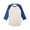 08_Vint White/Royal, variant on Men's Basic Raglan 3/4 Sleeve Tee Shirts Baseball Solid Athletic Crew Neck