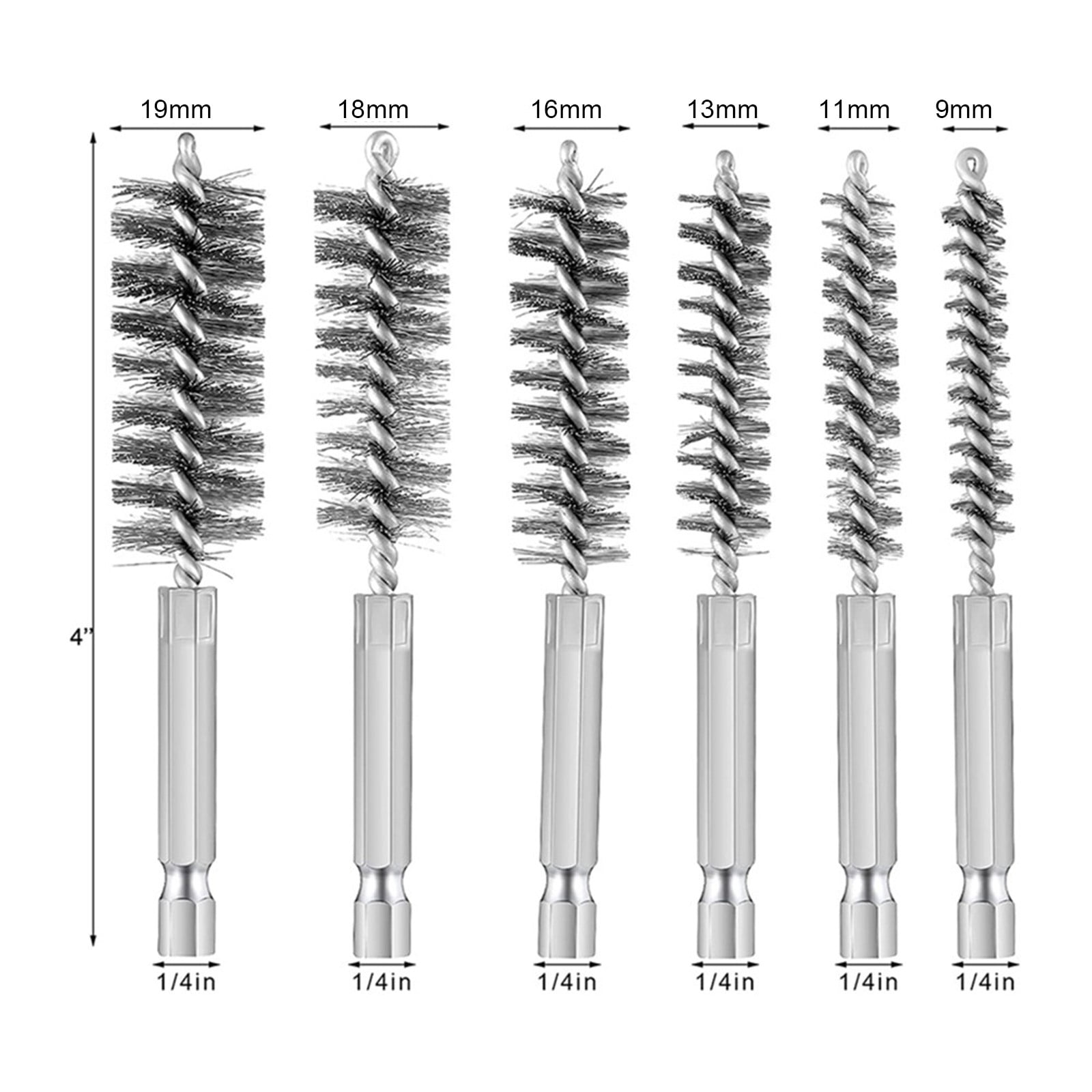 6 Pieces Of Drilling Brushes,Stainless Steel Cleaning Brushes For