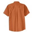thumbnail image 6 of Mens Short Sleeve Easy Care Cotton/Polyester Shirt Texas Orange/ Light Stone X-Large, 6 of 6