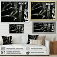 thumbnail image 3 of Designart "Black And White Photo Of Bamboo I" Bamboo Picture Framed Wall Art Living Room, 3 of 5