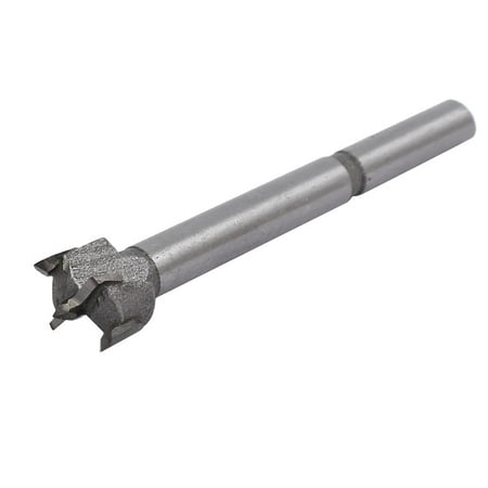 - 14mm Dia Carbide Tip Round Shank Wood Cutting Hole Saw Hinge Boring Drill Bit