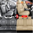 thumbnail image 6 of 2008 Car Seat Cover for ACURA TL , Beige Car Seat Covers, PU Leather Full Set of 5 Seats With a Headrest and Lumbar Support Non-slip, Give Your Interior a New Look, 6 of 8